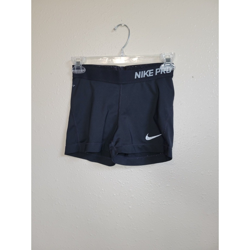 Nike Women's Pro Dri-Fit Workout Shorts Black Sz Small
